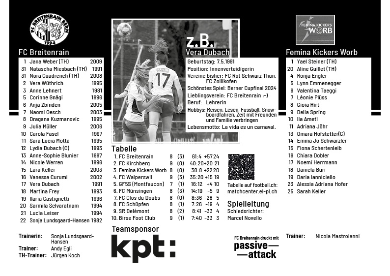 Matchprogramm